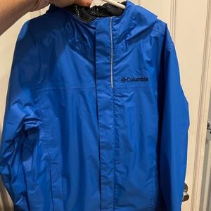 Blue Columbia raincoat youth S / size 8